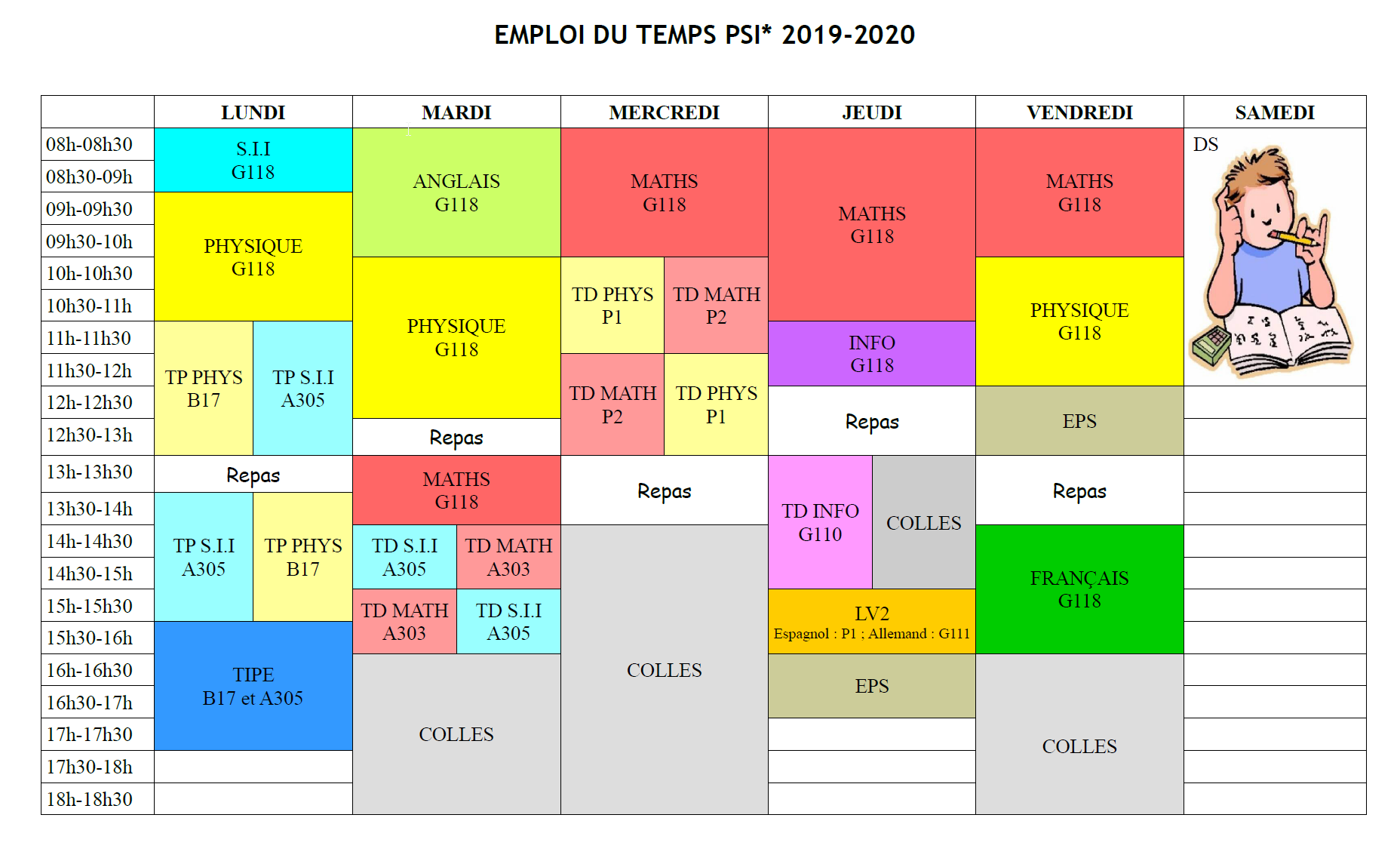 Emploi Du Temps Lycée Saint Clair Derval
