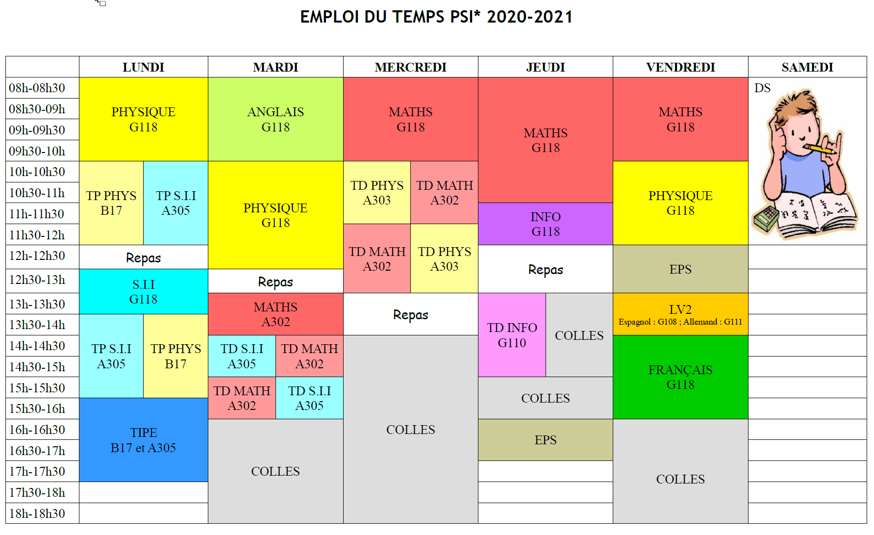 Emploi Du Temps Lycée Saint Clair Derval